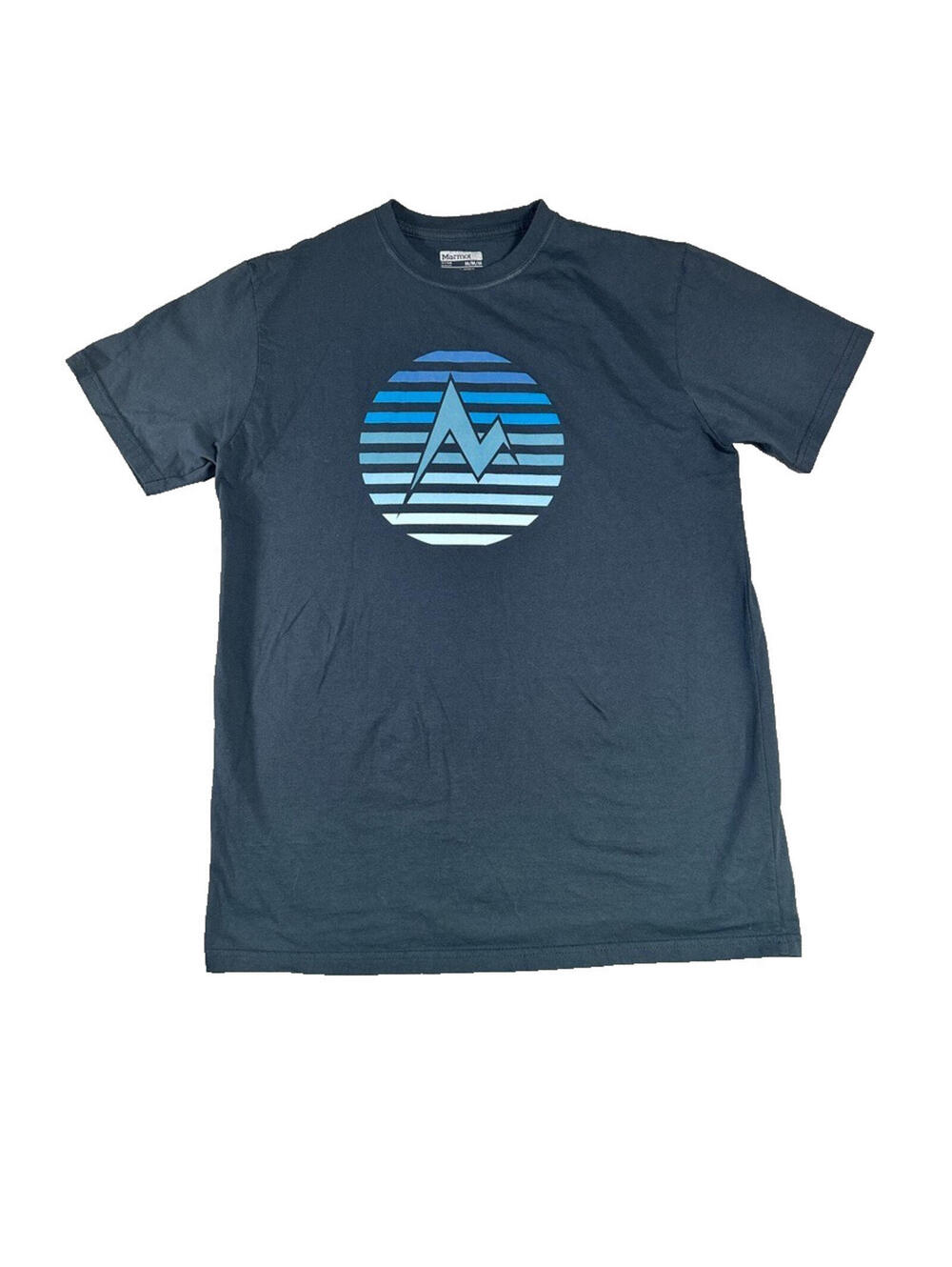 Marmot Men's Short Sleeve Roper Graphic Tee, Medium, Navy